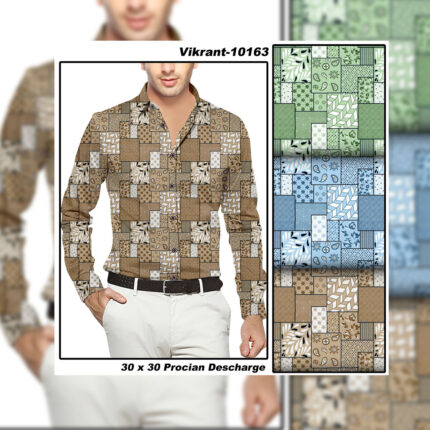 Printed Fabric For Men's Shirts