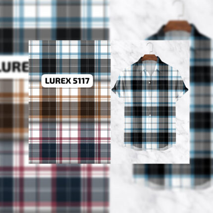 Hanging Shirts in Checks Patterns In Three Color