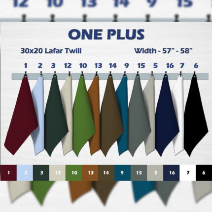 Hanging Fabric Colors For Men's Shirts Of Laffar Finish Twill Width - 57" to 58"